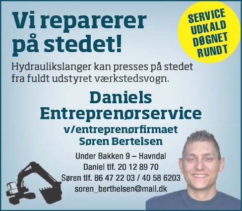 daniels entreprenørservice vi reparerer på stedet 013923747
